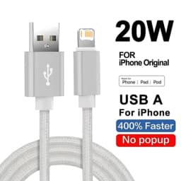 Metal Nylon Braided Quick Charge Cable For iPhone 14 8 7 6S 6 Plus X XR XS 11 12 13 Mini 14 Pro Max Fast Charging USB Data Cable