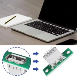 1/10Pcs Panel Mounting Repair Charging Interface USB With Fixed Board Connector Repair USB 2.0 Charging Interface Socket Port