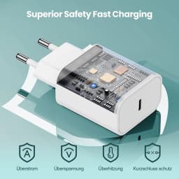 Original PD-40W Type C Quick Charger For Apple iPhone 17 16 15 14 13 12 11 Pro Max 8 Plus Fast Charging Charge Lightnings Cable