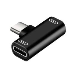 2 in 1 USB C Splitter Type C Male To Dual Type C Female Headphone Charger Adapter Splitter Converter Phone Adapters Converters