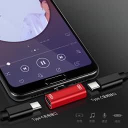 2 in 1 USB C Splitter Type C Male To Dual Type C Female Headphone Charger Adapter Splitter Converter Phone Adapters Converters