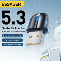 Essager USB Bluetooth 5.3 Adapter Aux Audio Receiver Transmitter For PC Speaker Laptop Wireless Mouse Soundbox USB Transmitter