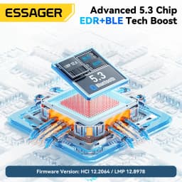 Essager USB Bluetooth 5.3 Adapter Aux Audio Receiver Transmitter For PC Speaker Laptop Wireless Mouse Soundbox USB Transmitter