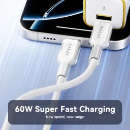 KUULAA USB C Cable to USB Type C Cable Fast Charger Cord PD 60W USBC to Type-C Cable for iPhone16 15 Xiaomi Samsung MacBook iPad