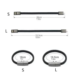 60W USB C to USB C Bracelet Cable PD Fast Charging Data Sync Data Cord For iPhone 16 15 Samsung Xiaomi Type C Quick Charge Cable