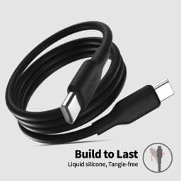 Liquid Silicon USB-Type C To C Fast Charging Cable 60W For Huawei SCP Xiaomi iPhone 15 16 17 Pro Max