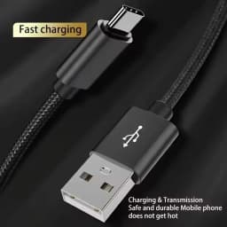 Durable Fast Charge Type C USB Braided Cable 1m 2m Quick Charging For iPhone 15 16 17 Pro Max Samsung Xiaomi Redmi POCO OnePlus