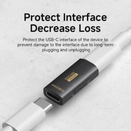 Hagibis USB C Female to USB C Female Adapter 80Gbps 240W USB4 Dual Female Extension Cable Converter for Thunderbolt 5/4 Laptop