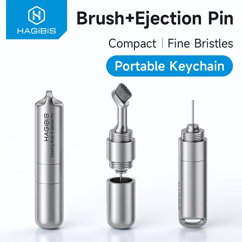 Hagibis SIM Card Tray Removal Tool Eject Pin Earbuds Cleaning Brush Reset Tools Needle Opener Cleaner Pen Kit for iPhone Airpods