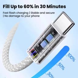 NNBILI 3PCS Type C to USB C PD60W Fast Charging Charger Cable Supports Fast Charging For iPhone 18 17 Samsung Xiaomi Huawei Cord