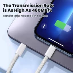 NNBILI 3PCS Type C to USB C PD60W Fast Charging Charger Cable Supports Fast Charging For iPhone 18 17 Samsung Xiaomi Huawei Cord
