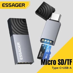 Essager 2 in 1 TF SD Card Reader USB 2.0 Memory Card Adapter Smart High Speed Cardreader Convertor for PC Laptop Accessories