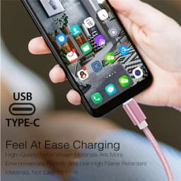 Fast Charging Cable Type C USB For iPhone 15 16 17 Samsung S25 A55 Xiaomi 14T Redmi Note 13 POCO X5 Huawei Realme Braided Cable