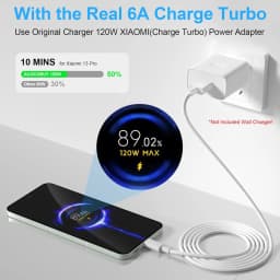 6A 67W 90W 120W Turbo Fast Charging Type C Cable for Xiaomi 11 12 13 14 15 Ultra Redmi Note 11T 12T 13 14 POCO X4 X5 X6 X7 Pro