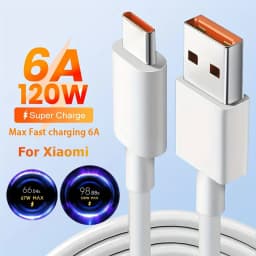 6A 67W 90W 120W Turbo Fast Charging Type C Cable for Xiaomi 11 12 13 14 15 Ultra Redmi Note 11T 12T 13 14 POCO X4 X5 X6 X7 Pro