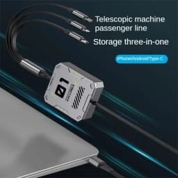 Type-C 3 in 1 Phone Fast Charging Retractable Cable 5A USB-C Data Cable Micro Suitable for iPhone Huawei Samsung Phone Charging