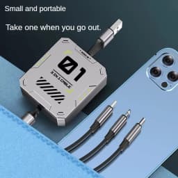 Type-C 3 in 1 Phone Fast Charging Retractable Cable 5A USB-C Data Cable Micro Suitable for iPhone Huawei Samsung Phone Charging