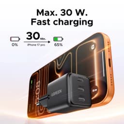 UGREEN 30W GaN Charger PD 3.0 UFSC PPS For iPhone 17 16 15 Pro Max Samsung S25 Xiaomi Tablet iPad Air Pro 3 USB C Phone Charger