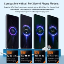 For Xiaomi 120W 100W 90W 6A Usb Type C Cable Turbo Fast Charger Cord For Mi 17 Ultra 15 14T 13 Redmi Note 15 Pro+ K90 POCO X7 F8