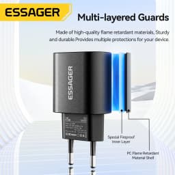 Essager 25W USB C Charger PD Fast Charge Charger Quick Phone Charger for iPhone 16 15 Pro Max Xiaomi 14 Oneplus Xiaomi Samsung