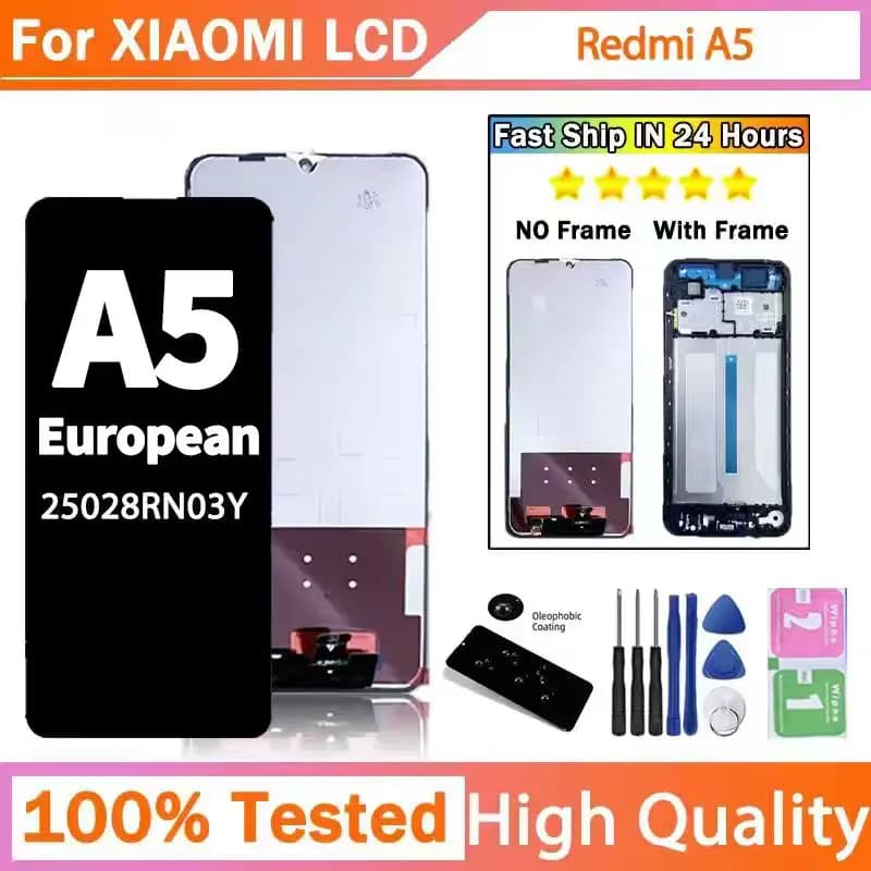 OEM For Xiaomi Redmi A5 Big Glass European Version LCD Touch Screen Digitizer Assembly 25028RN03Y Display Replacement