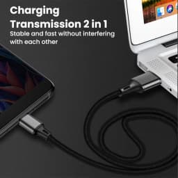 25cm Short Cable USB Micro Type C Cable Fast Charging Data Cable For iPhone Xiaomi Samsung Power Bank USB C Nylon Braided Cable