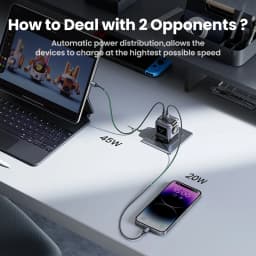 【US Plug】UGREEN 65W 30W GaN Charger Robot Design PD3.0 Fast Charger QC4.0 3.0 PPS for iPhone 18 17 16 Pro Macbook Laptop Table