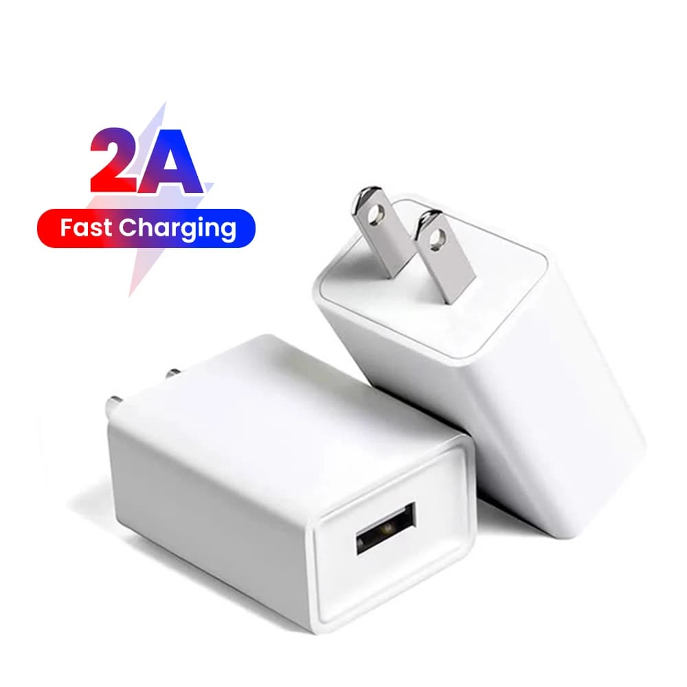 EU/US 10W USB-A Charger 5V 2A Mobile Phone Charging USB Travel Wall Charger For Low-power Appliances Mini Fan Power Bank Charge
