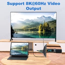 1 PCS Digital LED Display USB 4 Type-C Adapter PD 240W 40Gbps Power Meter Tester Full Function Smart Chip USB C Extension Laptop