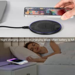 30W Wireless Charger Pad Fast Wireless Charging Station For Samsung Galaxy S25 S24 S23 S22 Xiaomi IPhone17 16 15 14 13 Pro Max