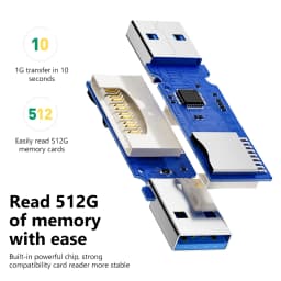 2 in 1 USB 3.0/2.0 Card Reader MicroSd TF Card Memory Reader High Speed For PC Laptops Accessories SD Card Reader Adapter