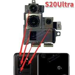 For Samsung Galaxy S20 Ultra 5G SM-G988B Camera Set Telephoto + Depth + Wide + Main Camera SM-G988U G988N G988W