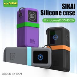 Silicone Case for UGREEN Nexode Power Bank 20000mAh 130W Protection&Dustproof Travel Protective Cover for UGREEN12000mAh 100W