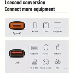 10A OTG Type C Female to USB A Male USB 3.0 to Type-C Converter Fast Charging Data Adapter for Laptop Xiaomi Samsung Oneplus