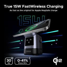 UGREEN UNO Qi2 15W Magnetic Wireless Charger Charging Stand With Cable For iPhone 16 17 Pro Max For MagSafe Fast Charger
