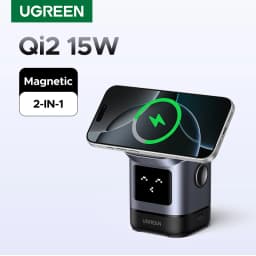 UGREEN UNO Qi2 15W Magnetic Wireless Charger Charging Stand With Cable For iPhone 16 17 Pro Max For MagSafe Fast Charger