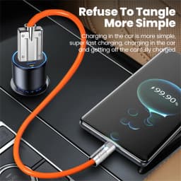 Elough 0.25m/0.5m 66W Type-c Charging Cable Short Super Fast Charging thick power bank data cable for iphone 15/16 Samsung