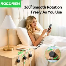 Rocoren Magnetic Cable Organizer Smooth Adjustable Cable Holder Under Desk 12PCS Stable Cable Management Wire Keeper Cable Clips