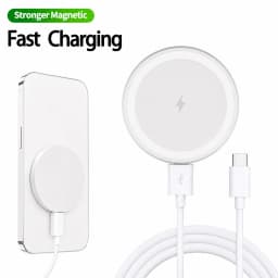 15W Ultra Thin Wireless Charger, Fast Qi Charging Pad with Compact 6cm Size, Lightweight Portable Design for Desk Bedroom Trave
