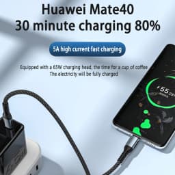 UGOURD PD240W Ultra Fast Charge Cable Type USB C 100W Type C Charger Cable for iPhone 15 Xiaomi MacBook Pro with E-Marker Chip