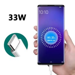 33W SuperVOOC Charge Cable USB Type C Charger For Realme 8s 9i 9 Pro Pad X Narzo 50 V23 Q5i V25 5G