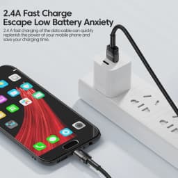 Toocki 2.4A Micro USB Cable Fast Quick Charger USB Cable For Xiaomi Redmi Huawei Realme USB to Micro USB Cord Fast Charging Wire