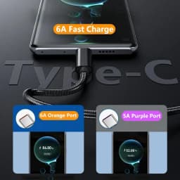 66W 6A Type C Charge Data Cable Spring Metal Braided For Xiaomi 12Pro K60 Samsung S6 S7 Huawei P40 P60 Android Phone USB C Cord