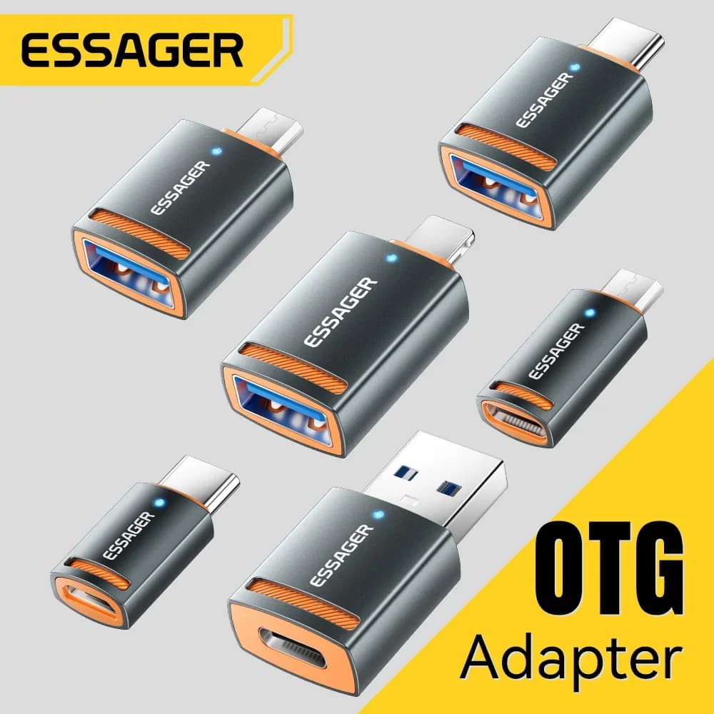 Essager USB3.0 OTG Adapter Type-C USB-A Micro Female to USB Micro iPad Type-C Male Converter For Macbook Xiaomi iPhone OTG Adapt