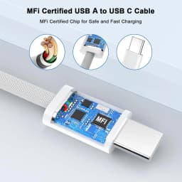 Original 60W USB to USB-C Carplay Fast Charging Cable For Apple iPhone 17 16 Pro Max 15 Plus Type C Charge Xiaomi Samsung Cable