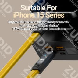 USB3.2 20Gbps Type C to Type C Flat Data Cable ThunderBolt 3 PD100W 5A USB-C Cord For iPhone 15 Pro MacBook Pro Samsung Xiaomi