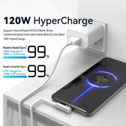120W Original USB Turbo Fast Charging Cable For Xiaomi mi 15 14 13 12 11 6A 67W Type C Cable Redmi Note 10 9 8 7 Pro K70 Poco X6