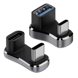 180 Degree Angle USB C Adapter Type C Male to Female 20Gbps PD 140W Fast Charging Converter Adapter for Steam Deck Accessories