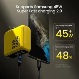 AOHI Youth 140W GaN Charger PD3.1 3-Port Type C Quick Charge For Macbook Pro Laptop USB Fast Charger For iPhone 16 Xiaomi Tablet