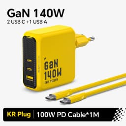 AOHI Youth 140W GaN Charger PD3.1 3-Port Type C Quick Charge For Macbook Pro Laptop USB Fast Charger For iPhone 16 Xiaomi Tablet